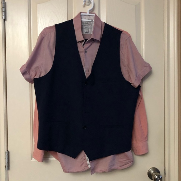 Le chateau vest navy blue medium - Picture 1 of 1